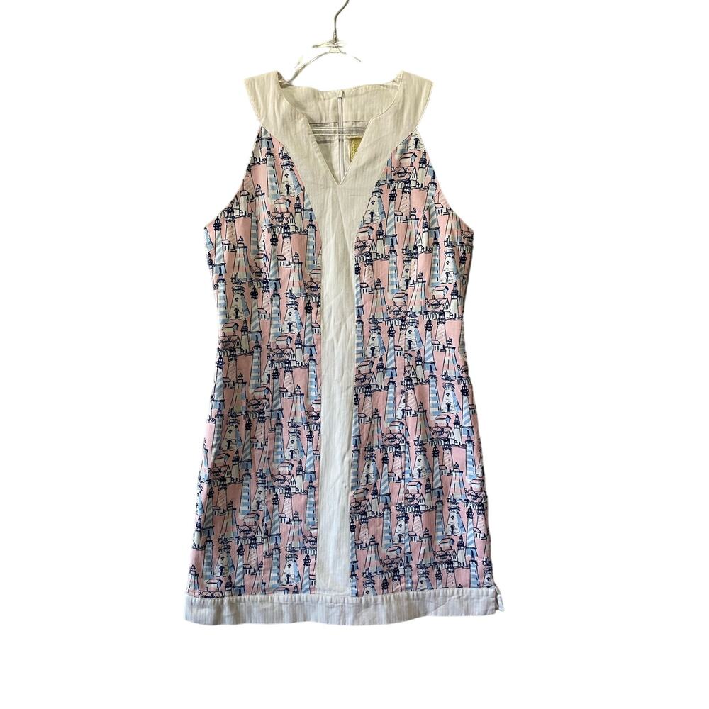 Lauren James Nautical Shift Dress Size Small